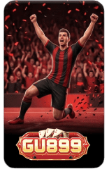 Football player celebrating with crowd