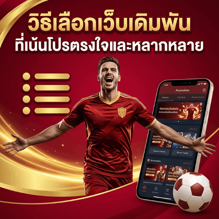 วิธีเลือกเว็บเดิมพัน