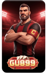 Strong football team captain posing
