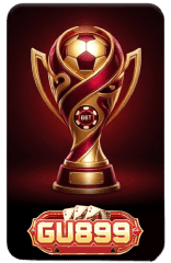 Golden football championship trophy cup